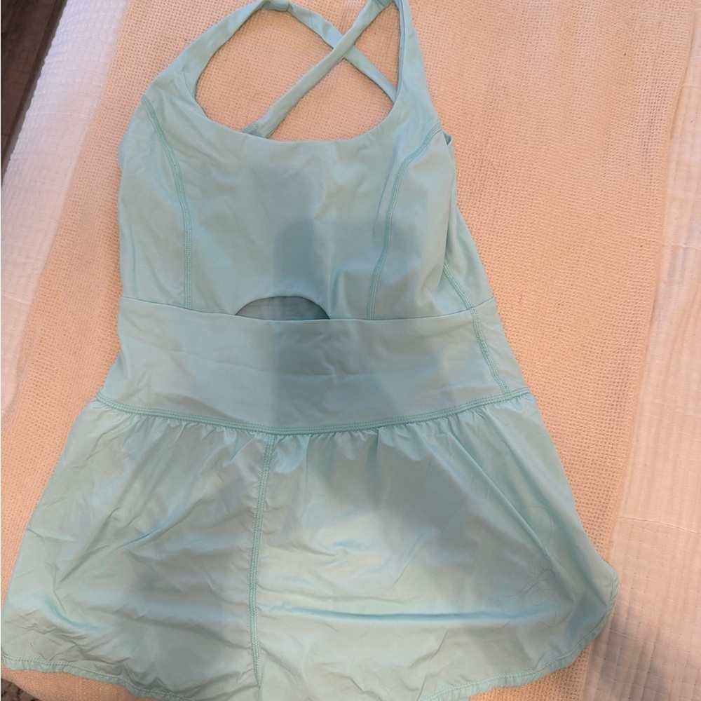 FP Movement by Free People Light Blue Romper